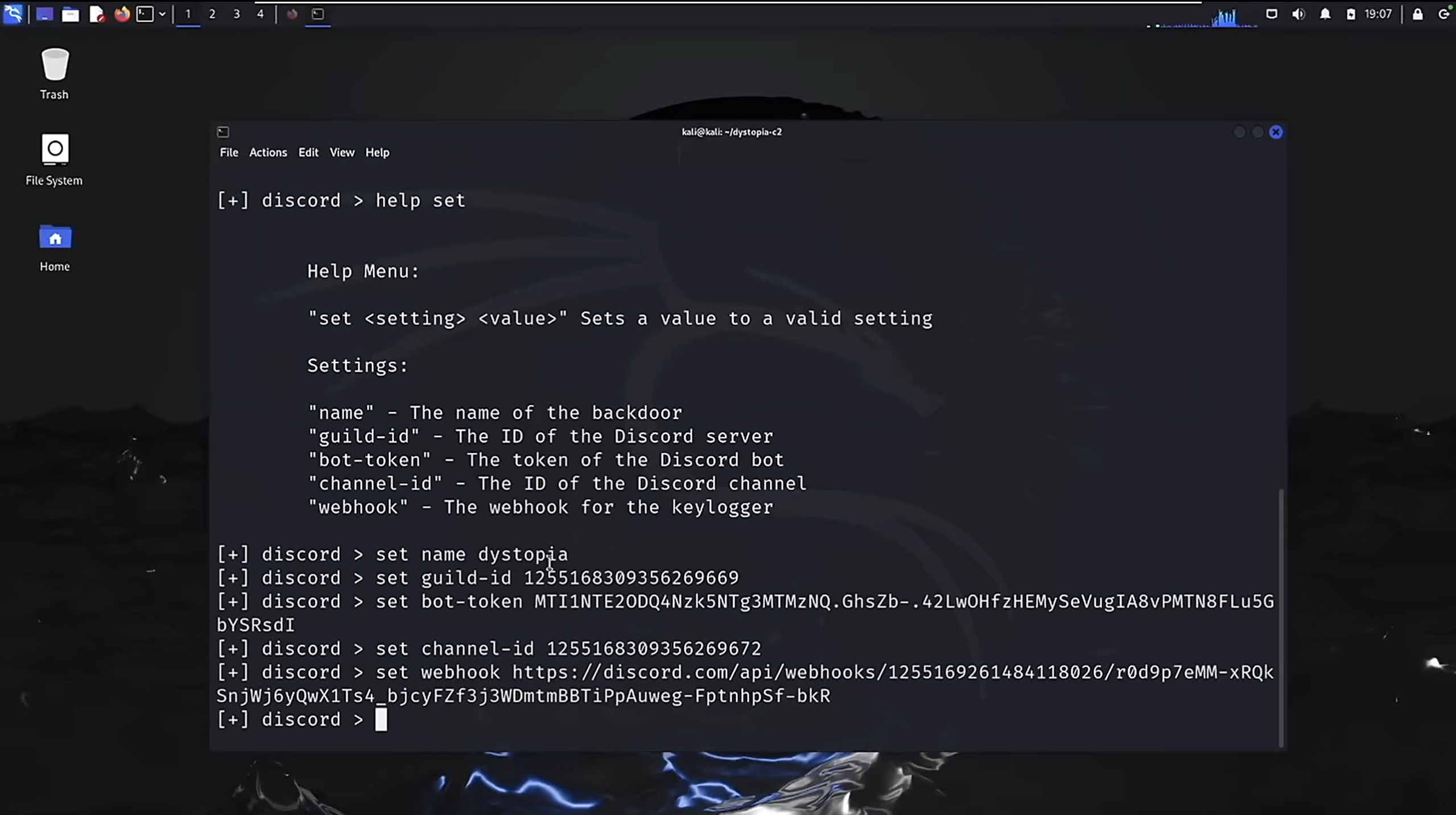 Configuring Backdoor Settings