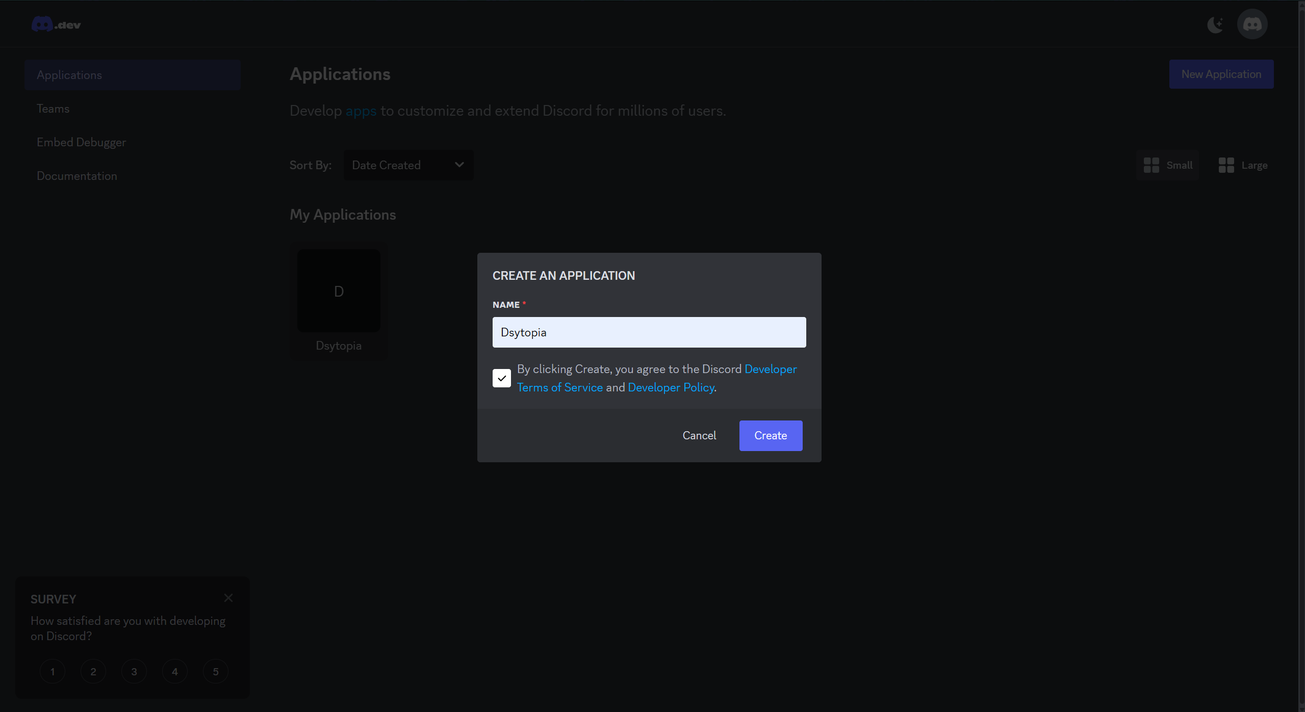 Discord New Application Naming